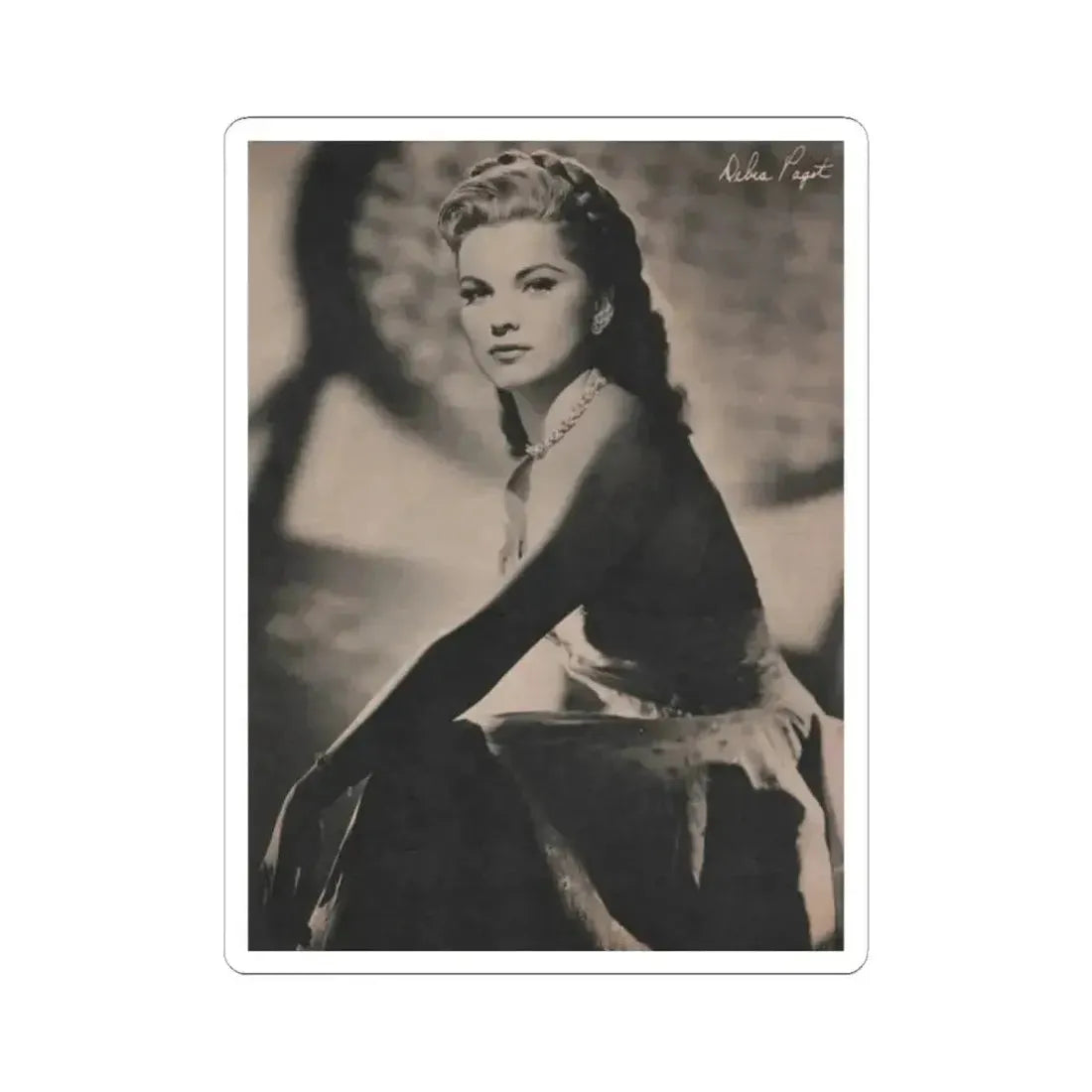Debra Paget #523 - Magazine Page Circa 50's (Vintage Female Icon) STICKER Vinyl Kiss-Cut Decal 2 Inch White - The Sticker Space