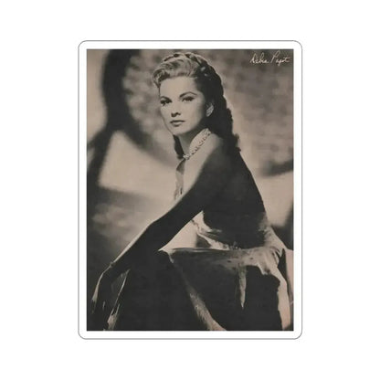 Debra Paget #523 - Magazine Page Circa 50's (Vintage Female Icon) STICKER Vinyl Kiss-Cut Decal 6 Inch White - The Sticker Space