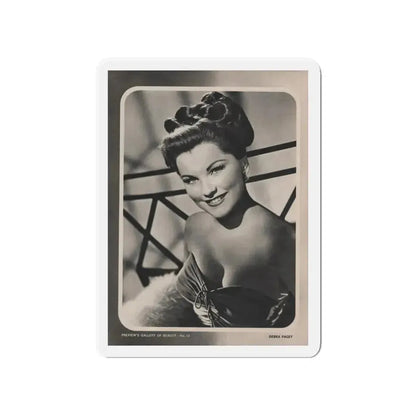 Debra Paget #524 - 1 B&W Glamour Promo Photo on Magazine Page Circa 50's (Vintage Female Icon) Refrigerator Magnet 4 Inch Die-Cut - The Sticker Space