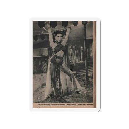 Debra Paget #526 - Show Pocket Mag. '55 - 1 B&W Photo & Caption (Vintage Female Icon) Refrigerator Magnet - The Sticker Space