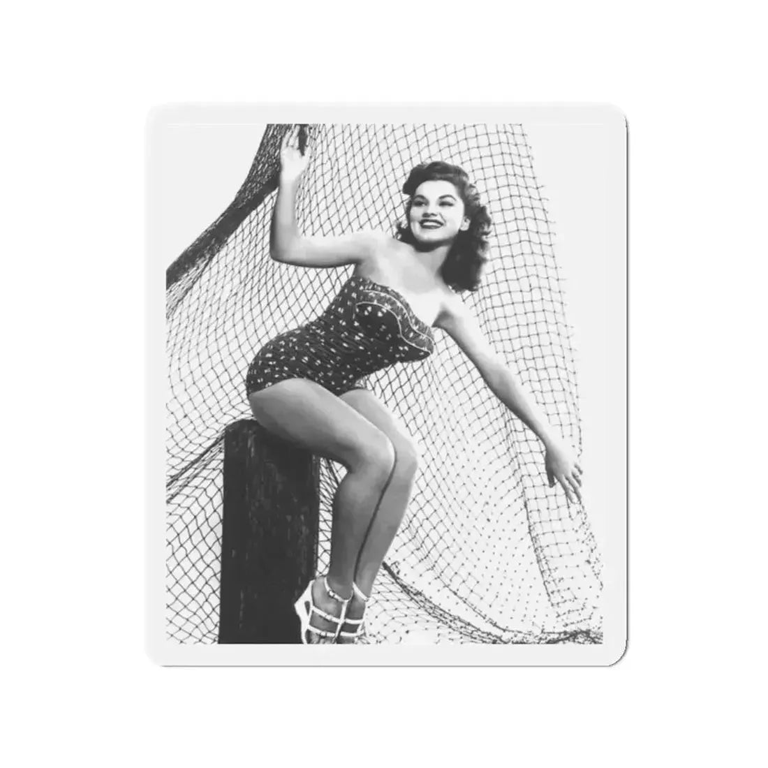Debra Paget #536 (Vintage Female Icon) Refrigerator Magnet 2 Inch Die-Cut - The Sticker Space