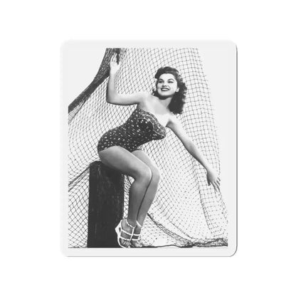 Debra Paget #536 (Vintage Female Icon) Refrigerator Magnet 3 Inch Die-Cut - The Sticker Space
