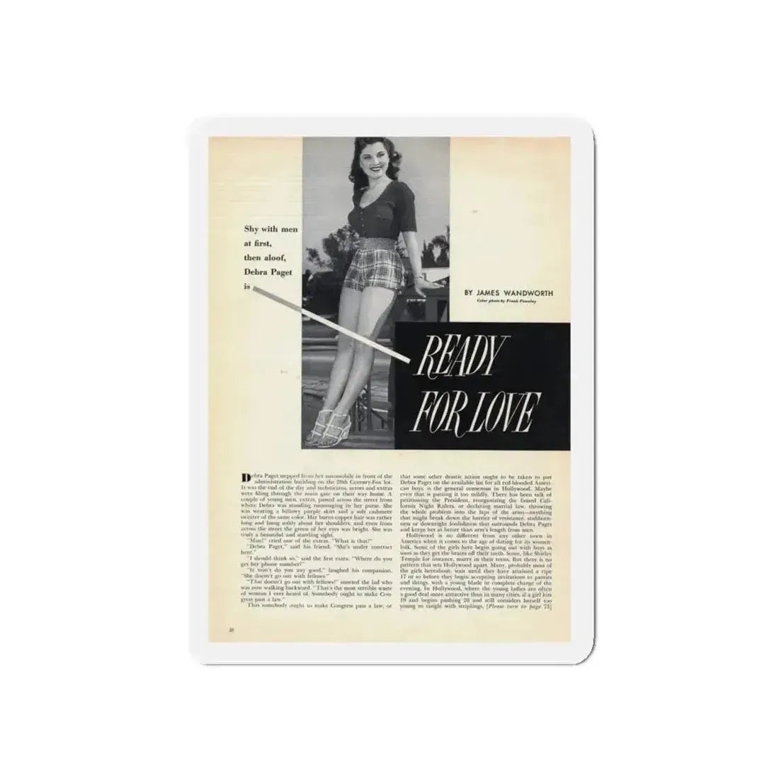 Debra Paget #549 (Vintage Female Icon) Refrigerator Magnet - The Sticker Space