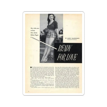 Debra Paget #549 (Vintage Female Icon) STICKER Vinyl Kiss-Cut Decal 3 Inch White - The Sticker Space