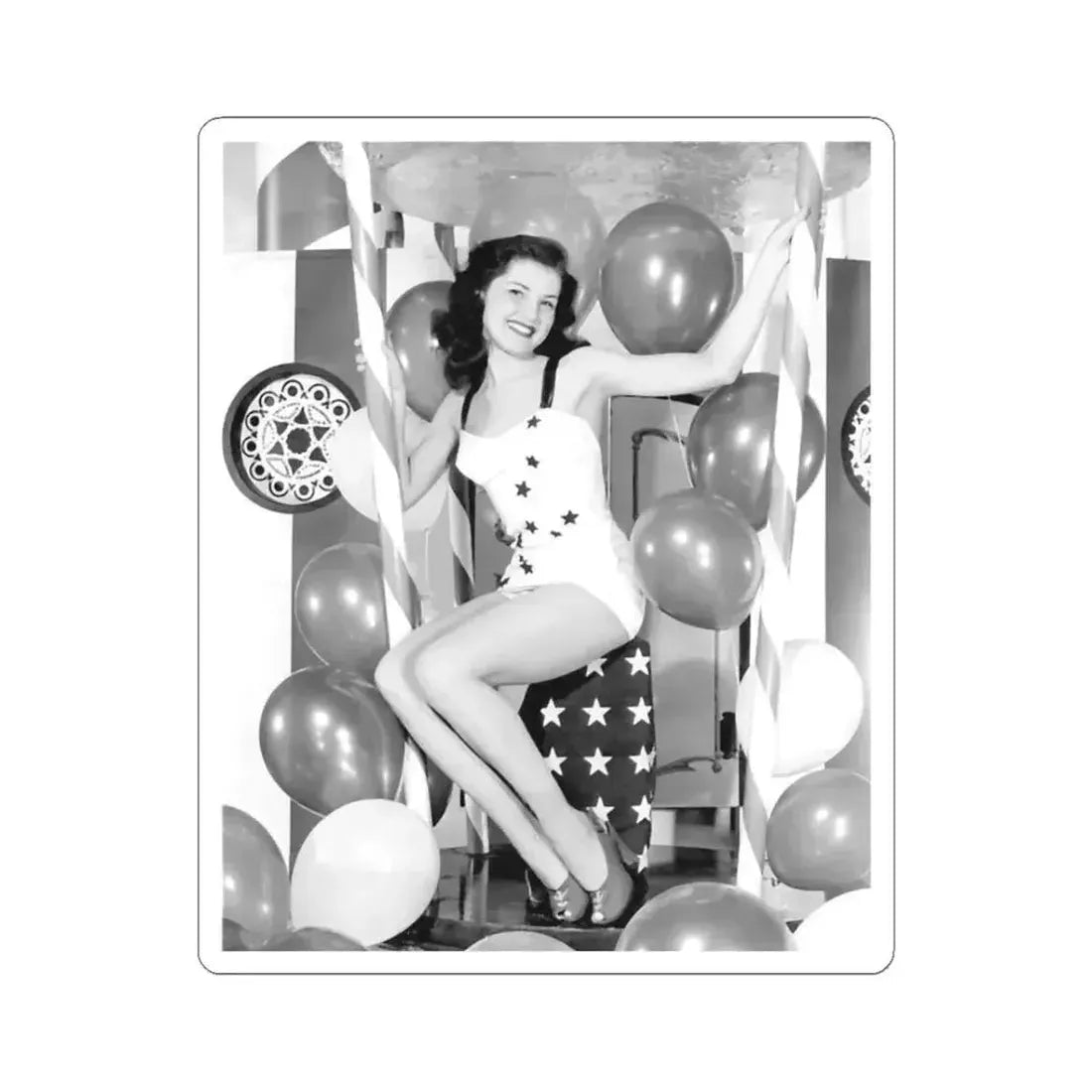 Debra Paget #588 (Vintage Female Icon) STICKER Vinyl Kiss-Cut Decal 3 Inch White - The Sticker Space