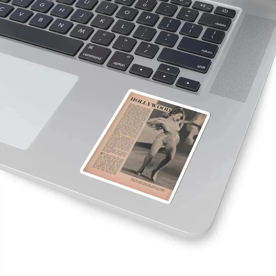 Debra Paget #593 - Sir! Mag. May '57 Pages 10-13 Pages 2 of 4 with 1 B&W Photo, Caption & Article (Vintage Female Icon) STICKER Vinyl Kiss-Cut Decal - The Sticker Space