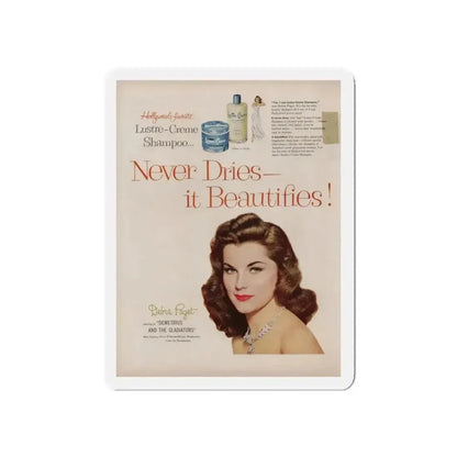Debra Paget #596 - Original Lustre-Creme Shampoo Add from '54 (Vintage Female Icon) Refrigerator Magnet - The Sticker Space