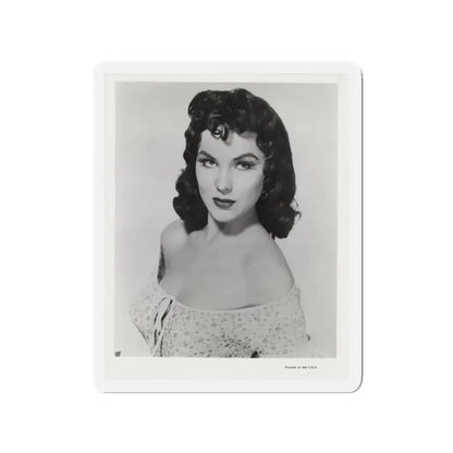 Debra Paget #609 - 8x10 B&W Upper Body Glamour Promo Photo for ''The Gambler From Natchez'' '54 (Vintage Female Icon) Refrigerator Magnet 3 Inch Die-Cut - The Sticker Space
