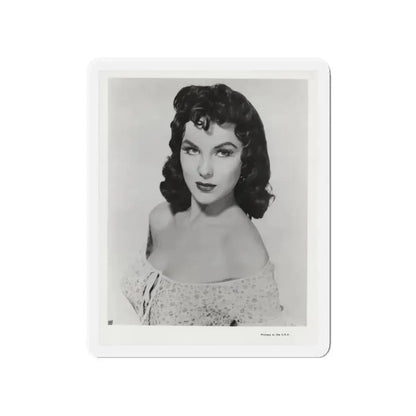 Debra Paget #609 - 8x10 B&W Upper Body Glamour Promo Photo for ''The Gambler From Natchez'' '54 (Vintage Female Icon) Refrigerator Magnet 4 Inch Die-Cut - The Sticker Space