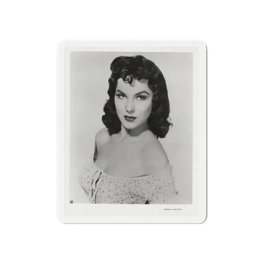 Debra Paget #609 - 8x10 B&W Upper Body Glamour Promo Photo for ''The Gambler From Natchez'' '54 (Vintage Female Icon) Refrigerator Magnet 6 Inch Die-Cut - The Sticker Space