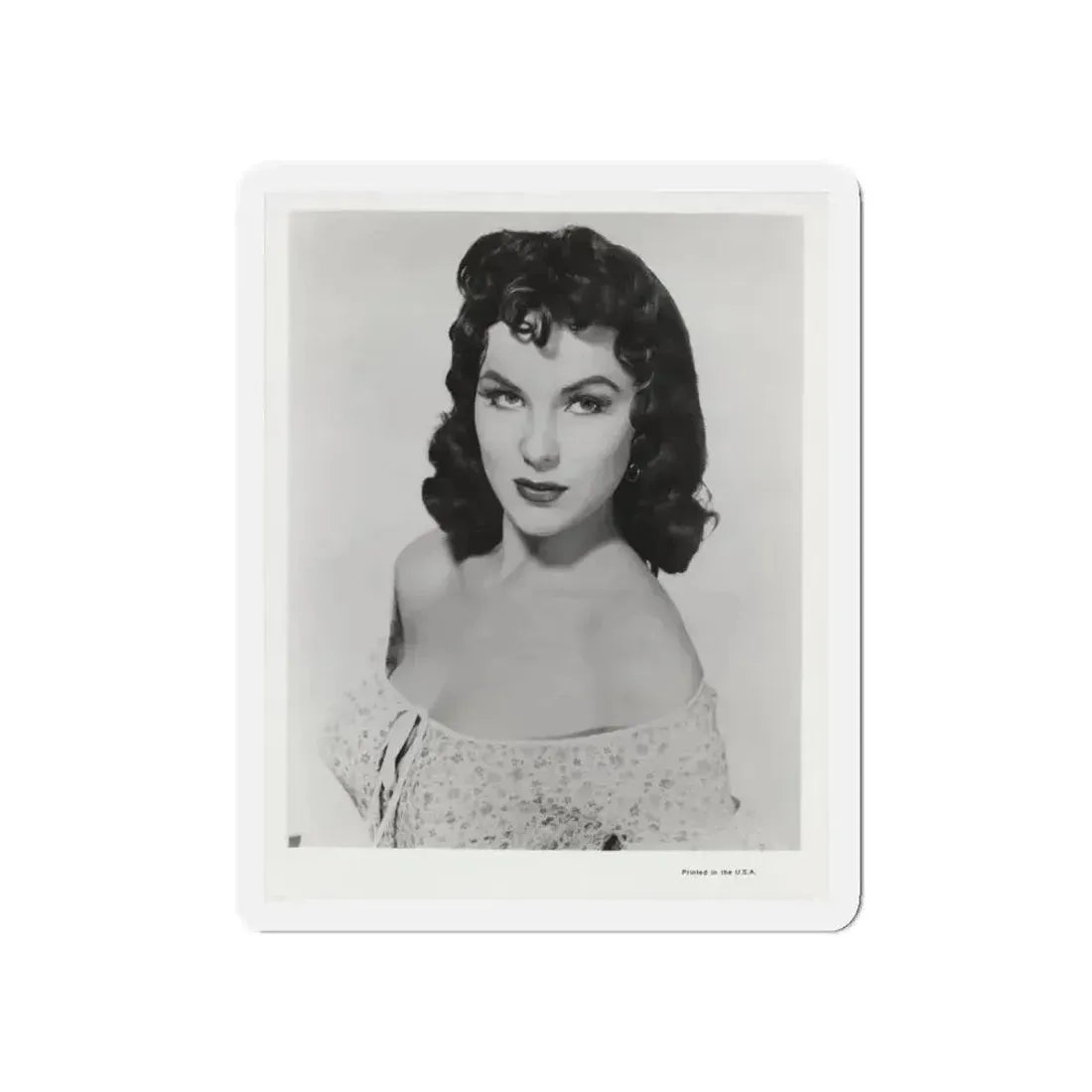 Debra Paget #609 - 8x10 B&W Upper Body Glamour Promo Photo for ''The Gambler From Natchez'' '54 (Vintage Female Icon) Refrigerator Magnet - The Sticker Space