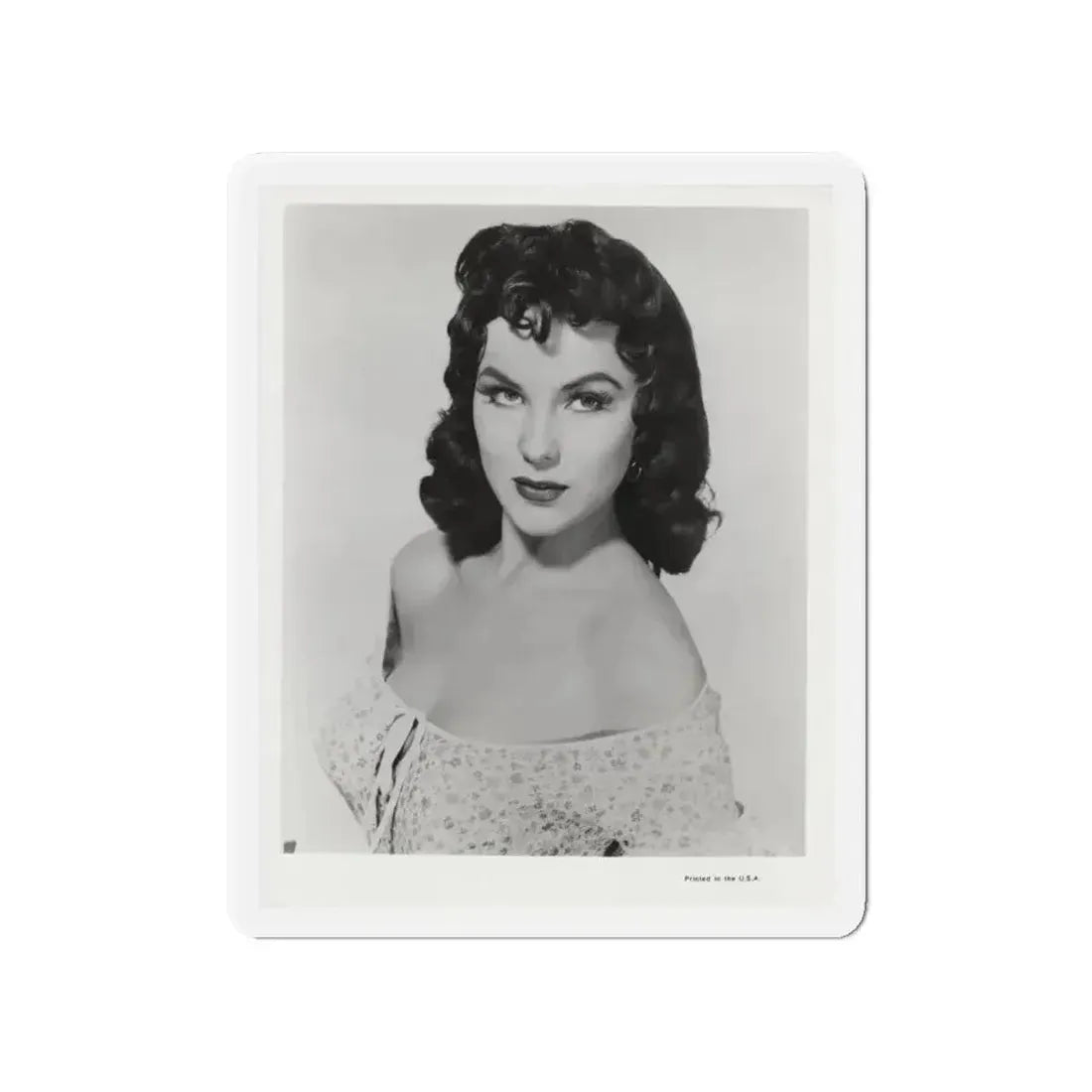Debra Paget #609 - 8x10 B&W Upper Body Glamour Promo Photo for ''The Gambler From Natchez'' '54 (Vintage Female Icon) Refrigerator Magnet - The Sticker Space