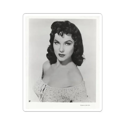 Debra Paget #609 - 8x10 B&W Upper Body Glamour Promo Photo for ''The Gambler From Natchez'' '54 (Vintage Female Icon) STICKER Vinyl Kiss-Cut Decal 4 Inch White - The Sticker Space