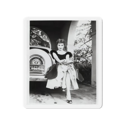 Debra Paget #610 - 8x10 B&W Full Body Glamour Promo Photo circa 50's (Vintage Female Icon) Refrigerator Magnet 2 Inch Die-Cut - The Sticker Space