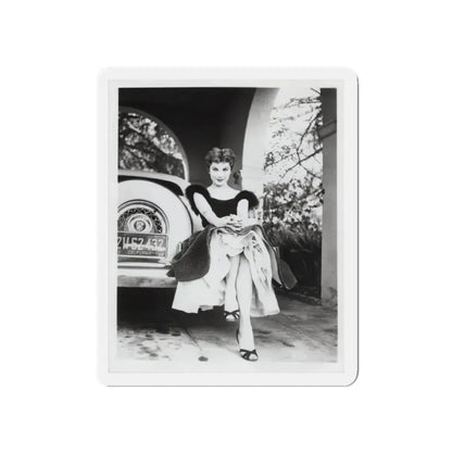 Debra Paget #610 - 8x10 B&W Full Body Glamour Promo Photo circa 50's (Vintage Female Icon) Refrigerator Magnet 5 Inch Die-Cut - The Sticker Space