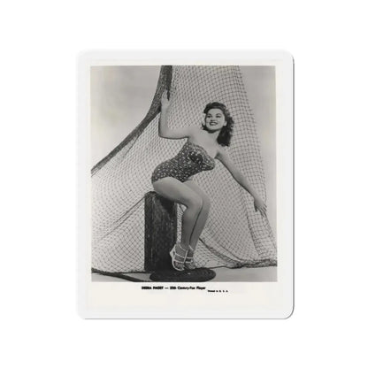 Debra Paget #612 - 8x10 B&W Full Body Pin-Up Promo Photo circa 50's (Vintage Female Icon) Refrigerator Magnet 3 Inch Die-Cut - The Sticker Space