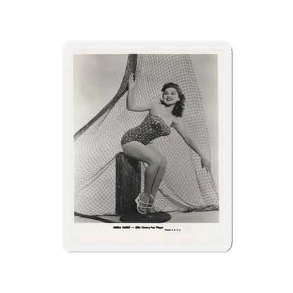 Debra Paget #612 - 8x10 B&W Full Body Pin-Up Promo Photo circa 50's (Vintage Female Icon) Refrigerator Magnet 4 Inch Die-Cut - The Sticker Space