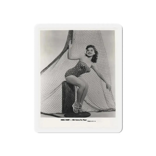 Debra Paget #612 - 8x10 B&W Full Body Pin-Up Promo Photo circa 50's (Vintage Female Icon) Refrigerator Magnet 6 Inch Die-Cut - The Sticker Space