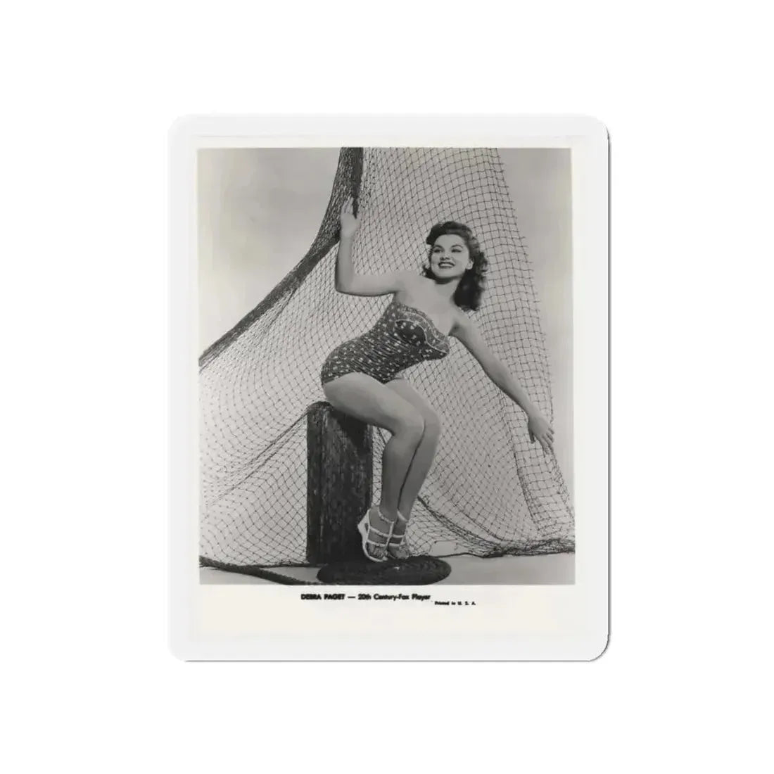 Debra Paget #612 - 8x10 B&W Full Body Pin-Up Promo Photo circa 50's (Vintage Female Icon) Refrigerator Magnet - The Sticker Space