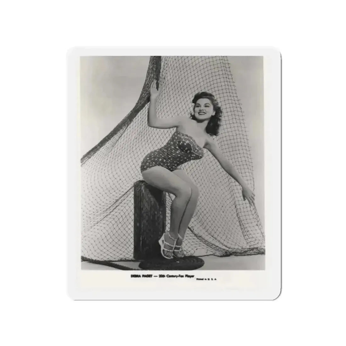 Debra Paget #612 - 8x10 B&W Full Body Pin-Up Promo Photo circa 50's (Vintage Female Icon) Refrigerator Magnet - The Sticker Space