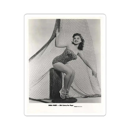 Debra Paget #612 - 8x10 B&W Full Body Pin-Up Promo Photo circa 50's (Vintage Female Icon) STICKER Vinyl Kiss-Cut Decal 6 Inch White - The Sticker Space