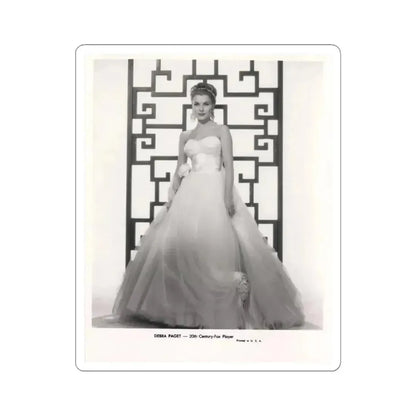 Debra Paget #613 - 8x10 B&W Full Body Glamour Promo Photo circa 50's (Vintage Female Icon) STICKER Vinyl Kiss-Cut Decal 4 Inch White - The Sticker Space