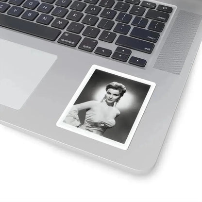 Debra Paget #614 - 8x10 B&W Upper Body Glamour Promo Photo circa 50's (Vintage Female Icon) STICKER Vinyl Kiss-Cut Decal - The Sticker Space