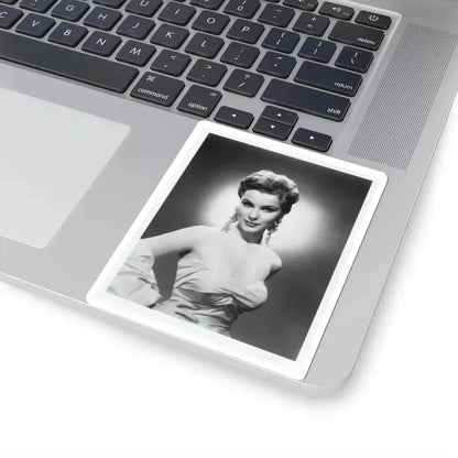 Debra Paget #614 - 8x10 B&W Upper Body Glamour Promo Photo circa 50's (Vintage Female Icon) STICKER Vinyl Kiss-Cut Decal - The Sticker Space