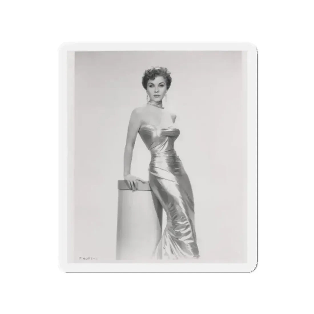 Debra Paget #615 - 8x10 B&W Full Body Mostly Glamour Promo Photo circa 50's (Vintage Female Icon) Refrigerator Magnet 2 Inch Die-Cut - The Sticker Space