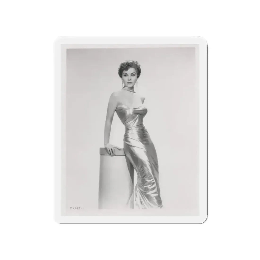 Debra Paget #615 - 8x10 B&W Full Body Mostly Glamour Promo Photo circa 50's (Vintage Female Icon) Refrigerator Magnet 4 Inch Die-Cut - The Sticker Space