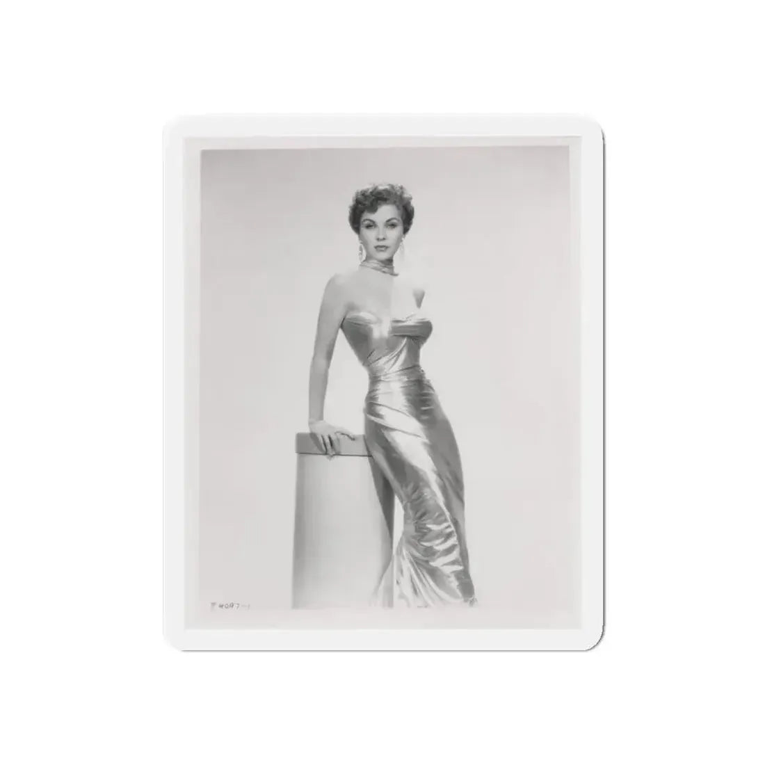 Debra Paget #615 - 8x10 B&W Full Body Mostly Glamour Promo Photo circa 50's (Vintage Female Icon) Refrigerator Magnet 6 Inch Die-Cut - The Sticker Space