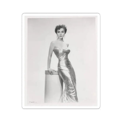 Debra Paget #615 - 8x10 B&W Full Body Mostly Glamour Promo Photo circa 50's (Vintage Female Icon) STICKER Vinyl Kiss-Cut Decal 2 Inch White - The Sticker Space
