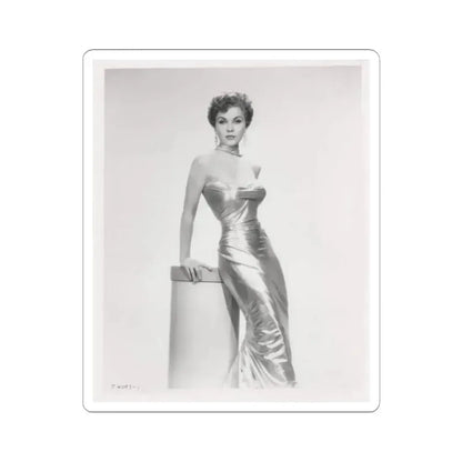 Debra Paget #615 - 8x10 B&W Full Body Mostly Glamour Promo Photo circa 50's (Vintage Female Icon) STICKER Vinyl Kiss-Cut Decal 3 Inch White - The Sticker Space