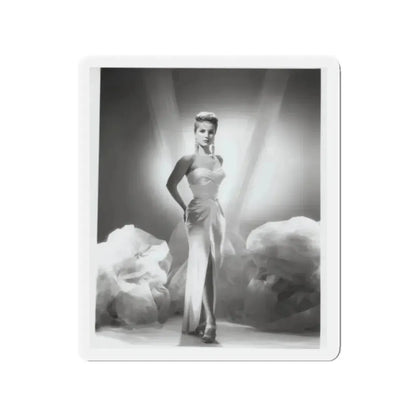 Debra Paget #616 - 8x10 B&W Full Body Glamour Promo Photo circa 50's (Vintage Female Icon) Refrigerator Magnet 2 Inch Die-Cut - The Sticker Space