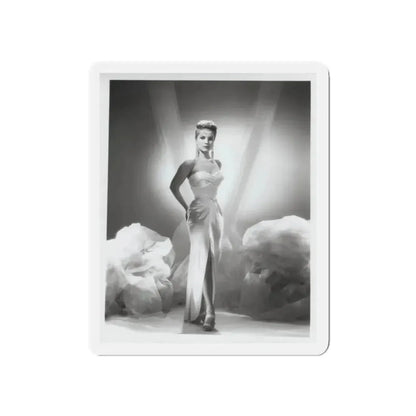 Debra Paget #616 - 8x10 B&W Full Body Glamour Promo Photo circa 50's (Vintage Female Icon) Refrigerator Magnet 5 Inch Die-Cut - The Sticker Space