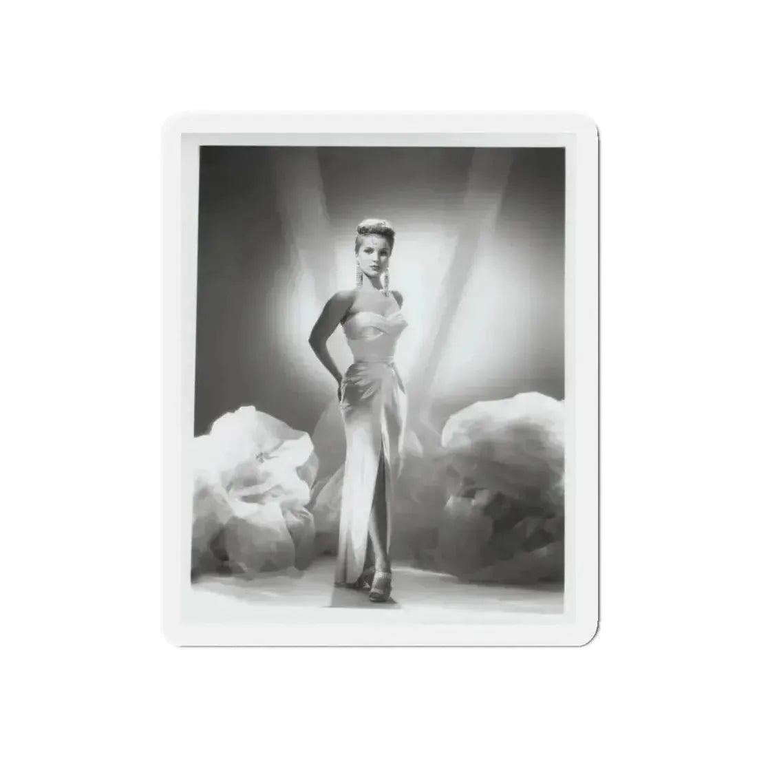 Debra Paget #616 - 8x10 B&W Full Body Glamour Promo Photo circa 50's (Vintage Female Icon) Refrigerator Magnet - The Sticker Space