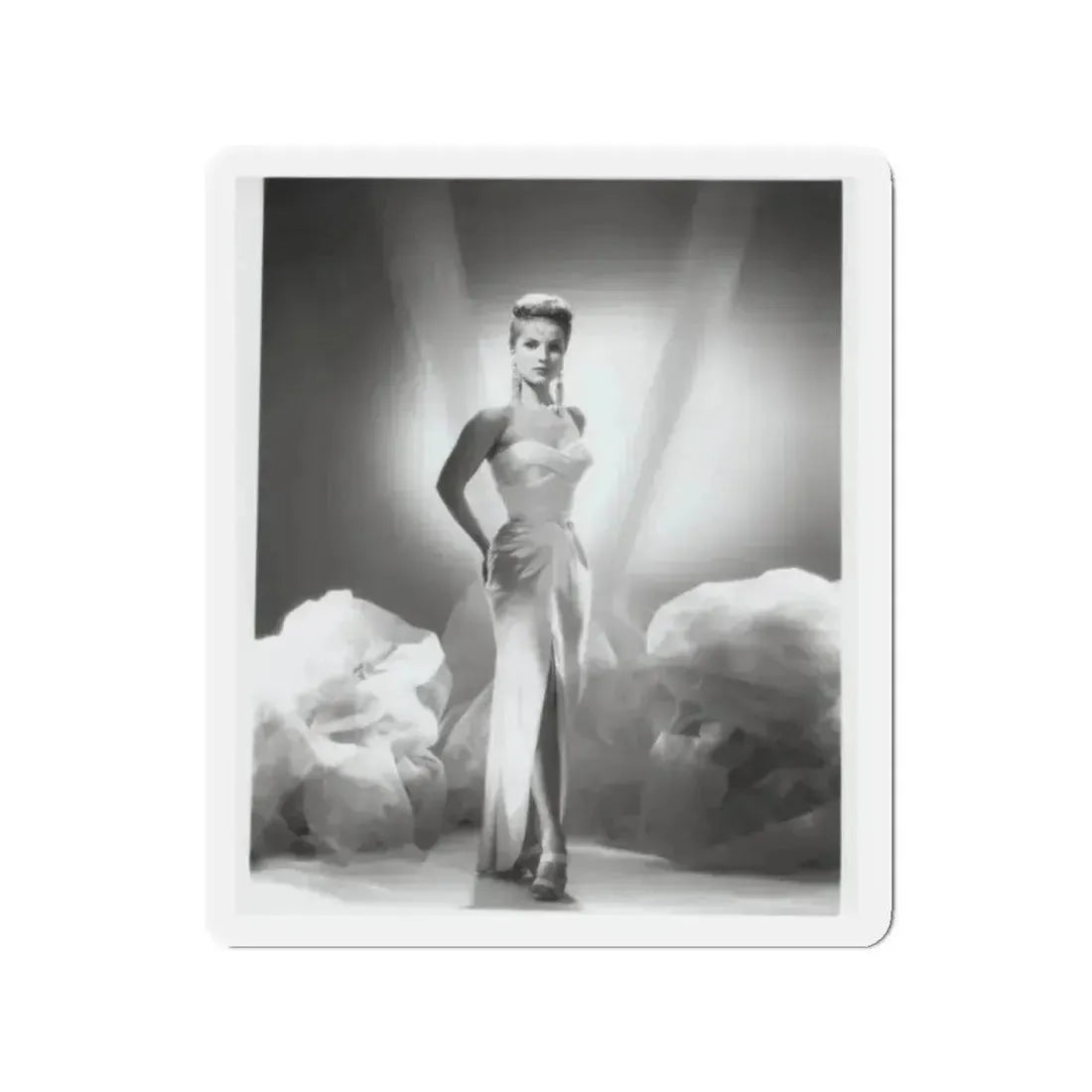 Debra Paget #616 - 8x10 B&W Full Body Glamour Promo Photo circa 50's (Vintage Female Icon) Refrigerator Magnet - The Sticker Space