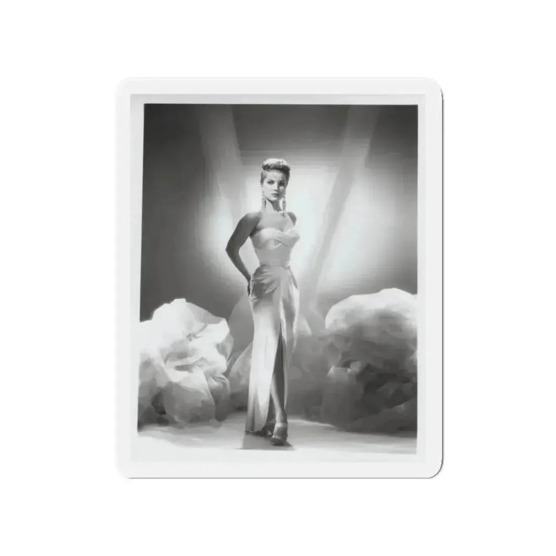 Debra Paget #616 - 8x10 B&W Full Body Glamour Promo Photo circa 50's (Vintage Female Icon) Refrigerator Magnet - The Sticker Space
