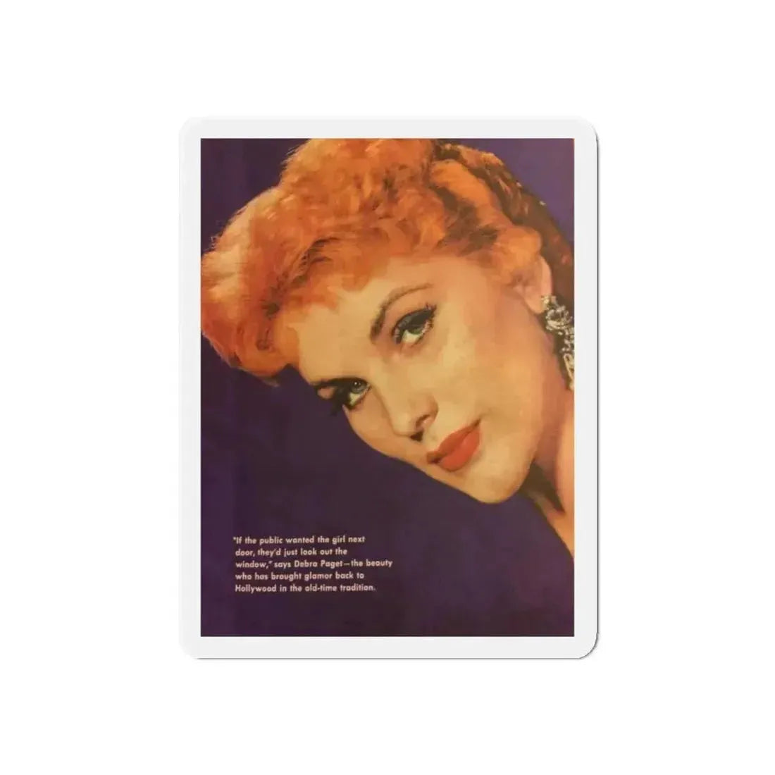 Debra Paget #618 (Vintage Female Icon) Refrigerator Magnet 6 Inch Die-Cut - The Sticker Space