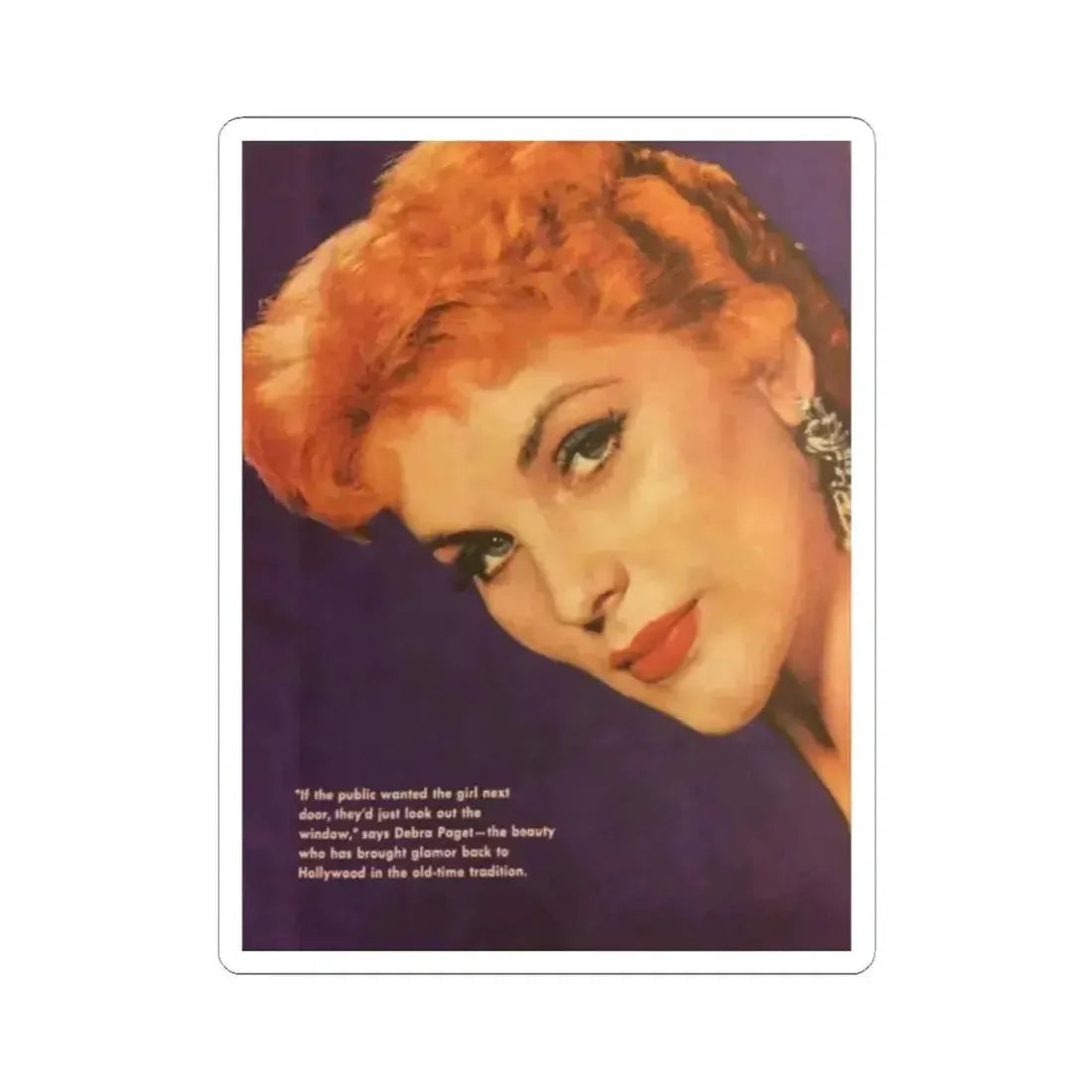 Debra Paget #618 (Vintage Female Icon) STICKER Vinyl Kiss-Cut Decal 2 Inch White - The Sticker Space