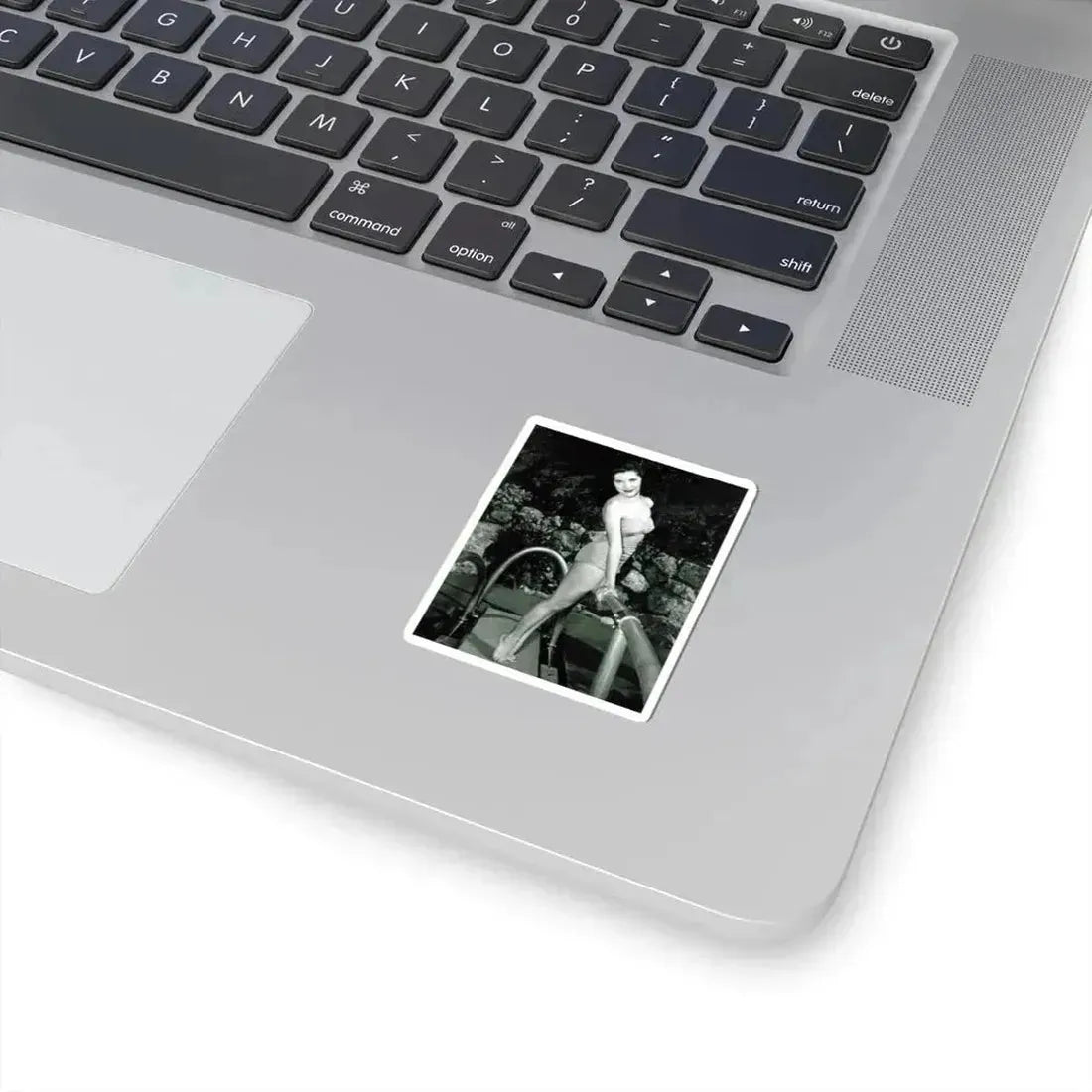 Debra Paget #625 - B&W 8x10 Full Body 2-Piece Swimsuit Leggy Barefoot Cheesecake Photo (Vintage Female Icon) STICKER Vinyl Kiss-Cut Decal - The Sticker Space