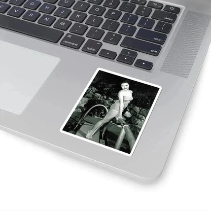 Debra Paget #625 - B&W 8x10 Full Body 2-Piece Swimsuit Leggy Barefoot Cheesecake Photo (Vintage Female Icon) STICKER Vinyl Kiss-Cut Decal - The Sticker Space