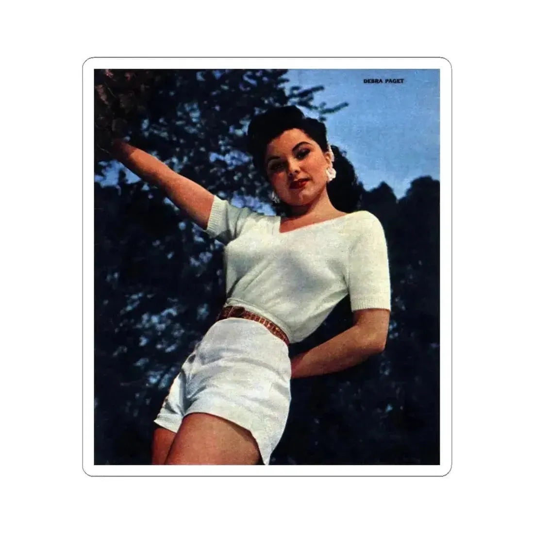 Debra Paget #631 (Vintage Female Icon) STICKER Vinyl Kiss-Cut Decal 3 Inch White - The Sticker Space