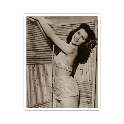 Debra Paget #656 - Bird Of Paradise '51 1 (Vintage Female Icon) STICKER Vinyl Kiss-Cut Decal 3 Inch White - The Sticker Space