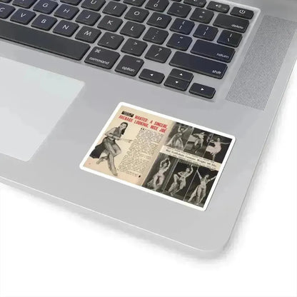 Debra Paget #675 - Pages 30-34 1rst 2 of 5 Pages featuring, Debra 7 B&W Photos, Article & Captions from People Today Pocket Mag. 1-26-55 (Vintage Female Icon) STICKER Vinyl Kiss-Cut Decal - The Sticker Space