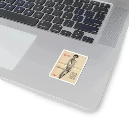 Debra Paget #676 - Pages 30-34 Pages 3 & 4 of 5 Pages featuring, Debra 1 B&W Centerfold Photo & Caption from People Today Pocket Mag. 1-26-55 (Vintage Female Icon) STICKER Vinyl Kiss-Cut Decal - The Sticker Space