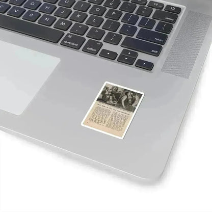 Debra Paget #677 - Pages 30-34 Pages 5 of 5 featuring, Debra 2 B&W Movie Photos, Caption & Article from People Today Pocket Mag. 1-26-55 (Vintage Female Icon) STICKER Vinyl Kiss-Cut Decal - The Sticker Space