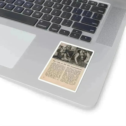 Debra Paget #677 - Pages 30-34 Pages 5 of 5 featuring, Debra 2 B&W Movie Photos, Caption & Article from People Today Pocket Mag. 1-26-55 (Vintage Female Icon) STICKER Vinyl Kiss-Cut Decal - The Sticker Space