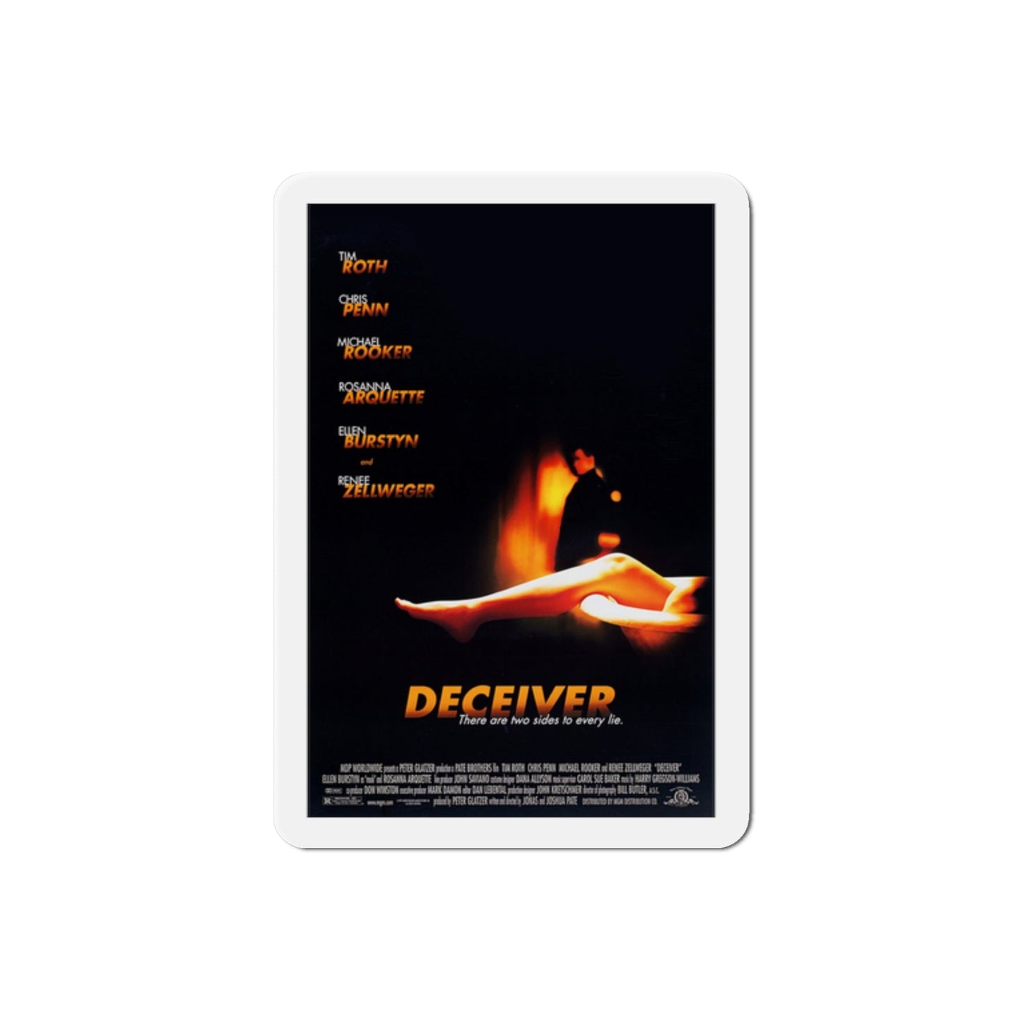 Deceiver 1998 Movie Poster Die-Cut Magnet-2" x 2"-The Sticker Space