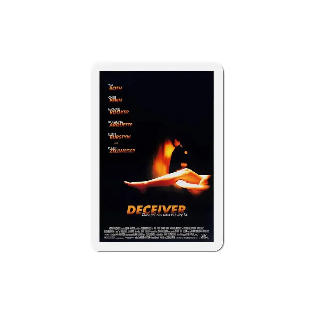 Deceiver 1998 Movie Poster Refrigerator Magnet 5 Inch - The Sticker Space
